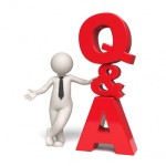 Q&A Icon - Questions and answers - 3d man